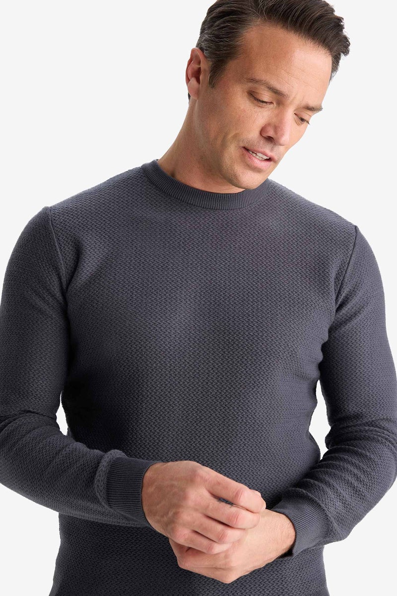 ديفاكتو بلوفر تريكو قصة عادية برقبة مستديرة - Image 4